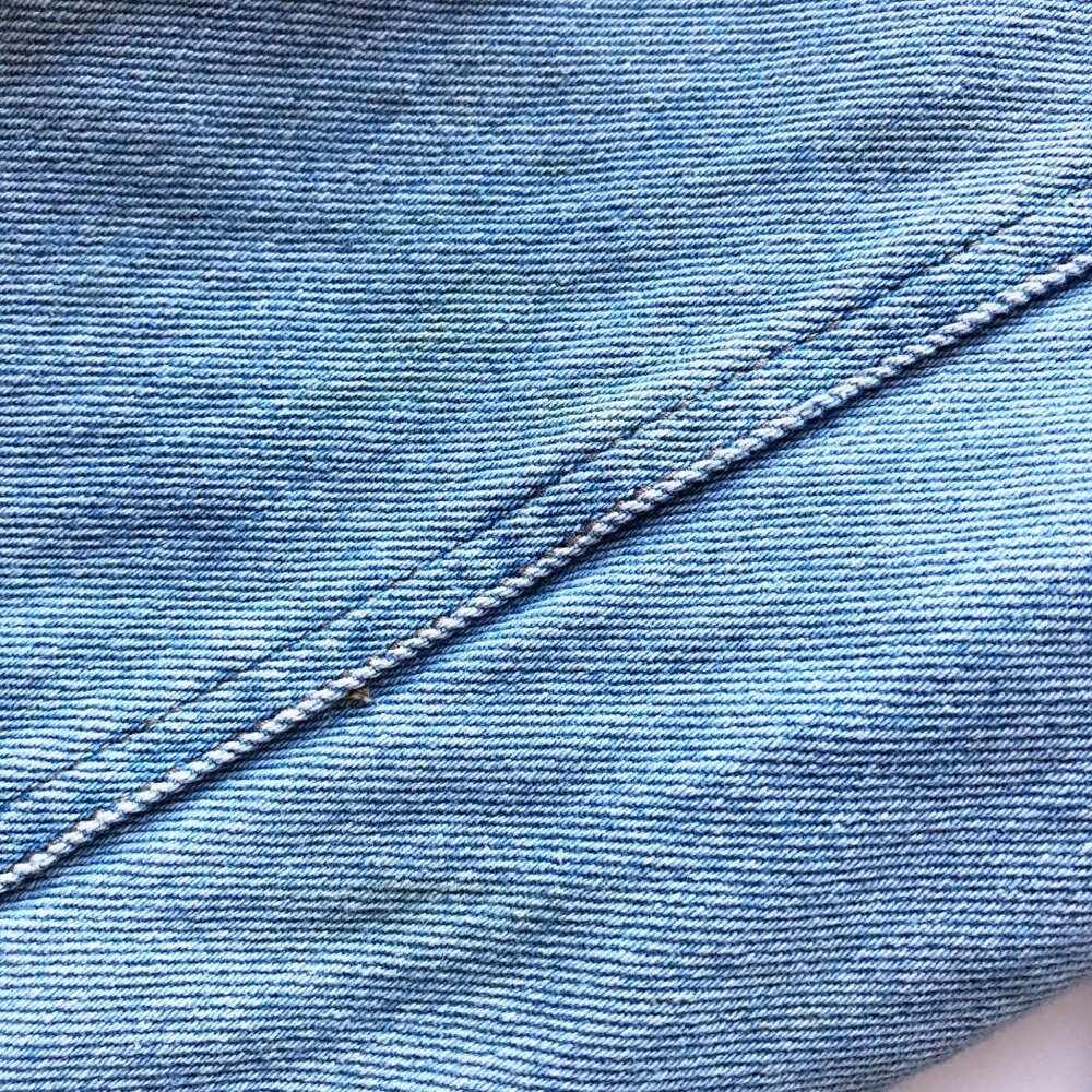 NEWPORT NEWS Vintage Embroidered Floral Denim Jean Jacket Womens 8 - Picture 8 of 11